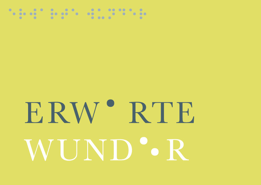 Erwarte Wunder Braille-Postkarte