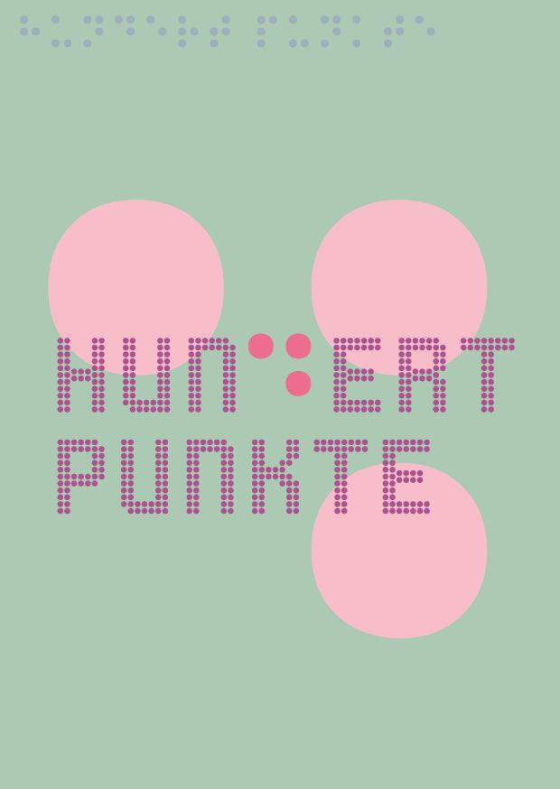 Hundert Punkte Braille-Postkarte