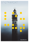 Leuchtturm Braille-Postkarte
